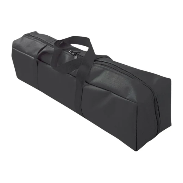 Camping equipment storage bag in Oxford fabric holding tent poles and folding chairs