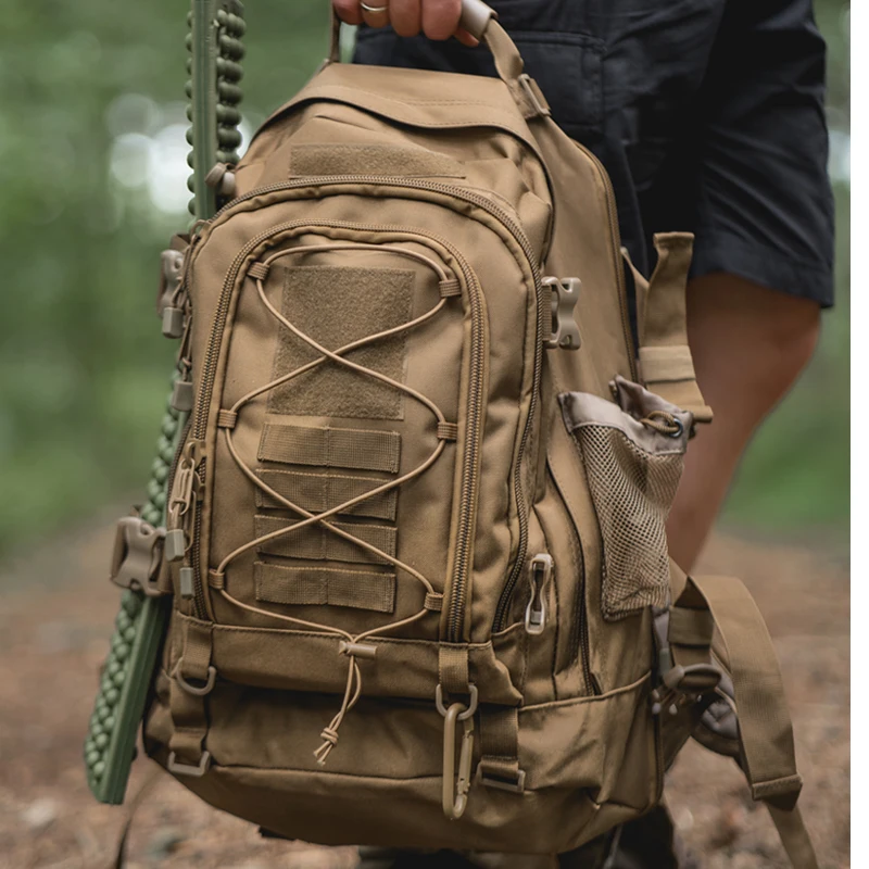 65L Tactical Backpack Large Capacity Nylon Softback - LQARMY 5 65L Tactical Backpack Large Capacity Nylon Softback - LQARMY - view 5