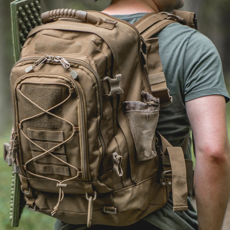 65L Tactical Backpack Large Capacity Nylon Softback - LQARMY 6 65L Tactical Backpack Large Capacity Nylon Softback - LQARMY - view 6