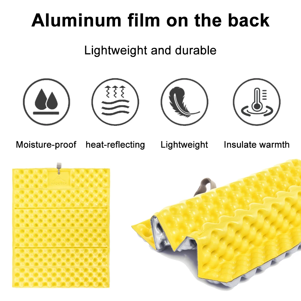 Foldable Foam Sit Pad XPE with Aluminum Film for Camping, 1 or 2 4 Foldable Foam Sit Pad XPE with Aluminum Film for Camping, 1 or 2 - view 4