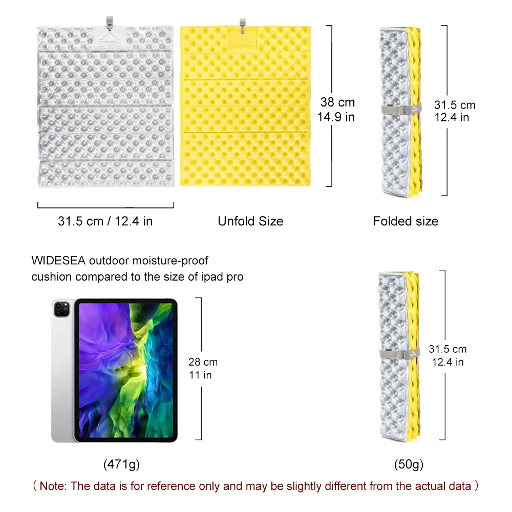 Foldable Foam Sit Pad XPE with Aluminum Film for Camping, 1 or 2 2 Foldable Foam Sit Pad XPE with Aluminum Film for Camping, 1 or 2 - view 2