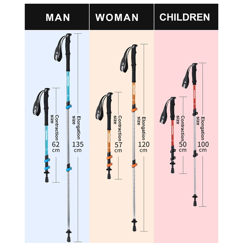 Quick Lock Trekking Pole for Adults and Kids Aluminum Naturehike 5 Quick Lock Trekking Pole for Adults and Kids Aluminum Naturehike - view 5