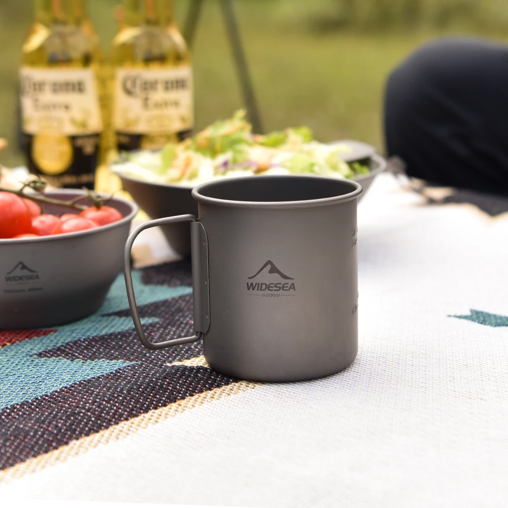 Titanium Camping Mug Lightweight Cup in 200ml to 750ml Sizes 6 Titanium Camping Mug Lightweight Cup in 200ml to 750ml Sizes - view 6