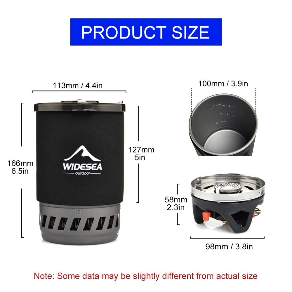 Camping French Press Pot Set, 0.9L with Stove and Bracket 2 Camping French Press Pot Set, 0.9L with Stove and Bracket - view 2