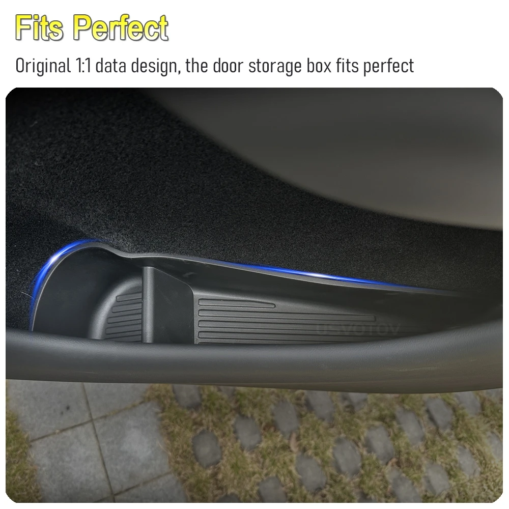 Door Side Storage Box Set for Tesla Model Y and Model 3 USVOTOV 3 Door Side Storage Box Set for Tesla Model Y and Model 3 USVOTOV - view 3