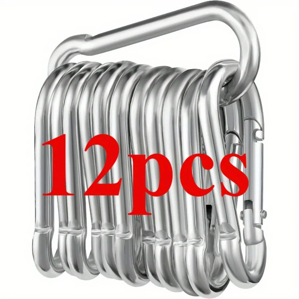 Stainless Steel Carabiner Set 12 Pack 6x60mm with 180kg Rating 7 Stainless Steel Carabiner Set 12 Pack 6x60mm with 180kg Rating - view 7