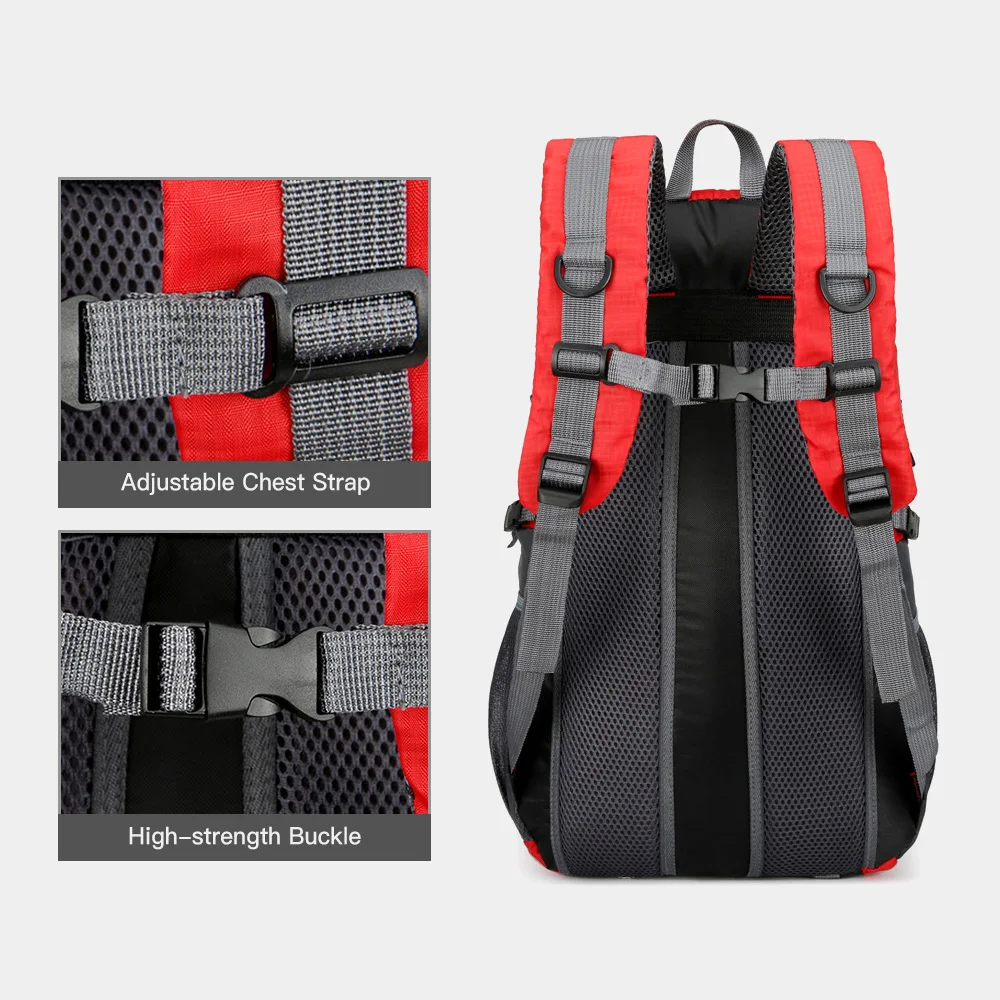 Ripstop Hiking Backpack 40L Lightweight Water Resistant Daypack 4 Ripstop Hiking Backpack 40L Lightweight Water Resistant Daypack - view 4