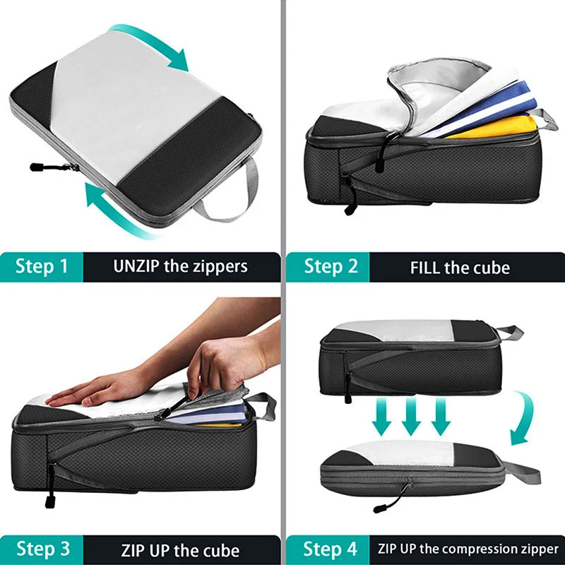 Thickened Travel Packing Bags, 4 Piece Nylon Clothes and Shoe Set 4 Thickened Travel Packing Bags, 4 Piece Nylon Clothes and Shoe Set - view 4