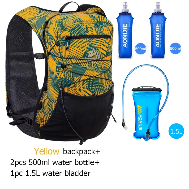 Cross Country Running Vest 12L Hydration Harness AONIJIE 9 Cross Country Running Vest 12L Hydration Harness AONIJIE - view 9