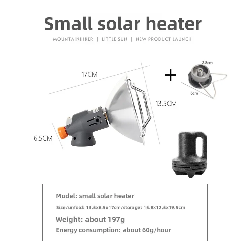 Portable Butane Heater Mini Stainless Steel with Ignition 8 Portable Butane Heater Mini Stainless Steel with Ignition - view 8