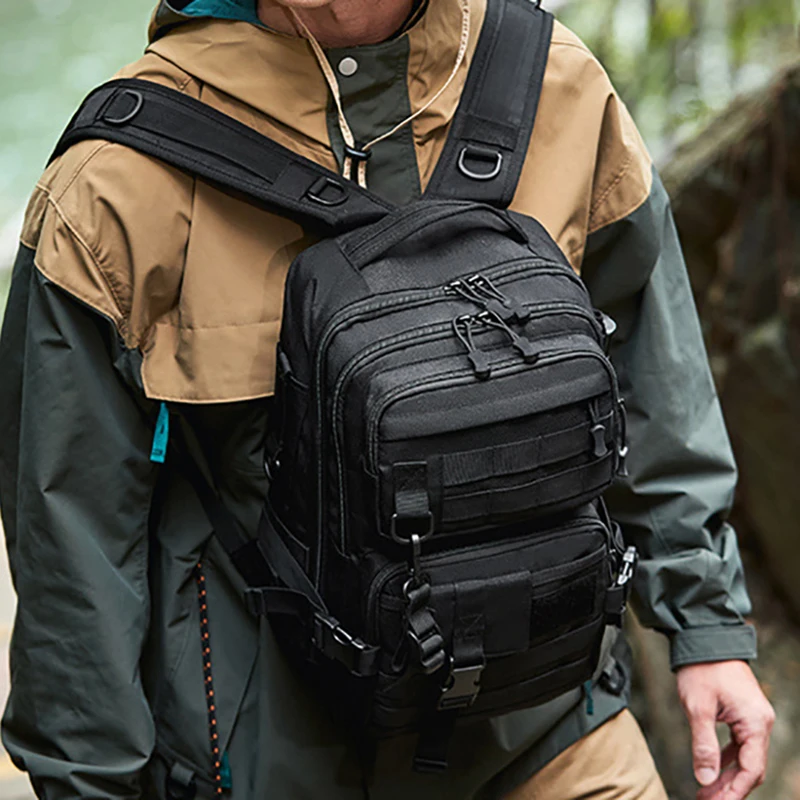 Tactical Assault Pack Molle Oxford Backpack with Breathable Back 3 Tactical Assault Pack Molle Oxford Backpack with Breathable Back - view 3