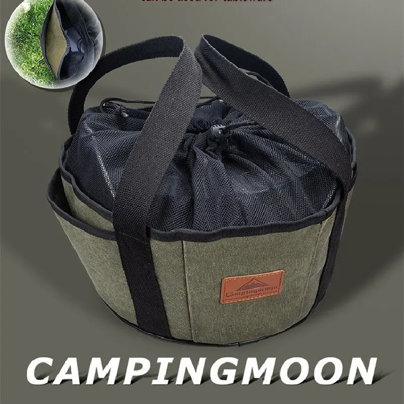 Dutch Oven Storage Bag Thick Canvas Tote 33cm Campingmoon 6 Dutch Oven Storage Bag Thick Canvas Tote 33cm Campingmoon - view 6