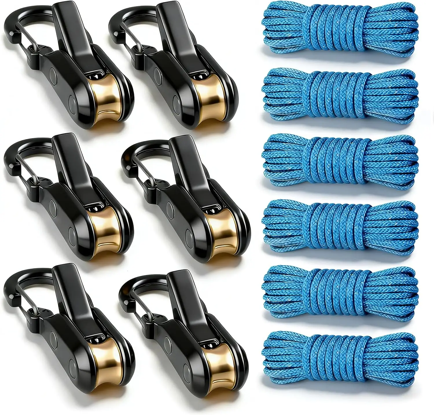 Retractable Rope Tightener Roller Tensioner, Heavy Duty 6 Pack 8 Retractable Rope Tightener Roller Tensioner, Heavy Duty 6 Pack - view 8