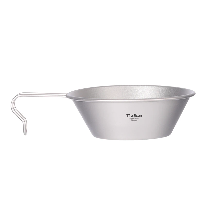 Titanium Camping Bowl 260ml Sierra Style with Fixed Handle 7 Titanium Camping Bowl 260ml Sierra Style with Fixed Handle - view 7