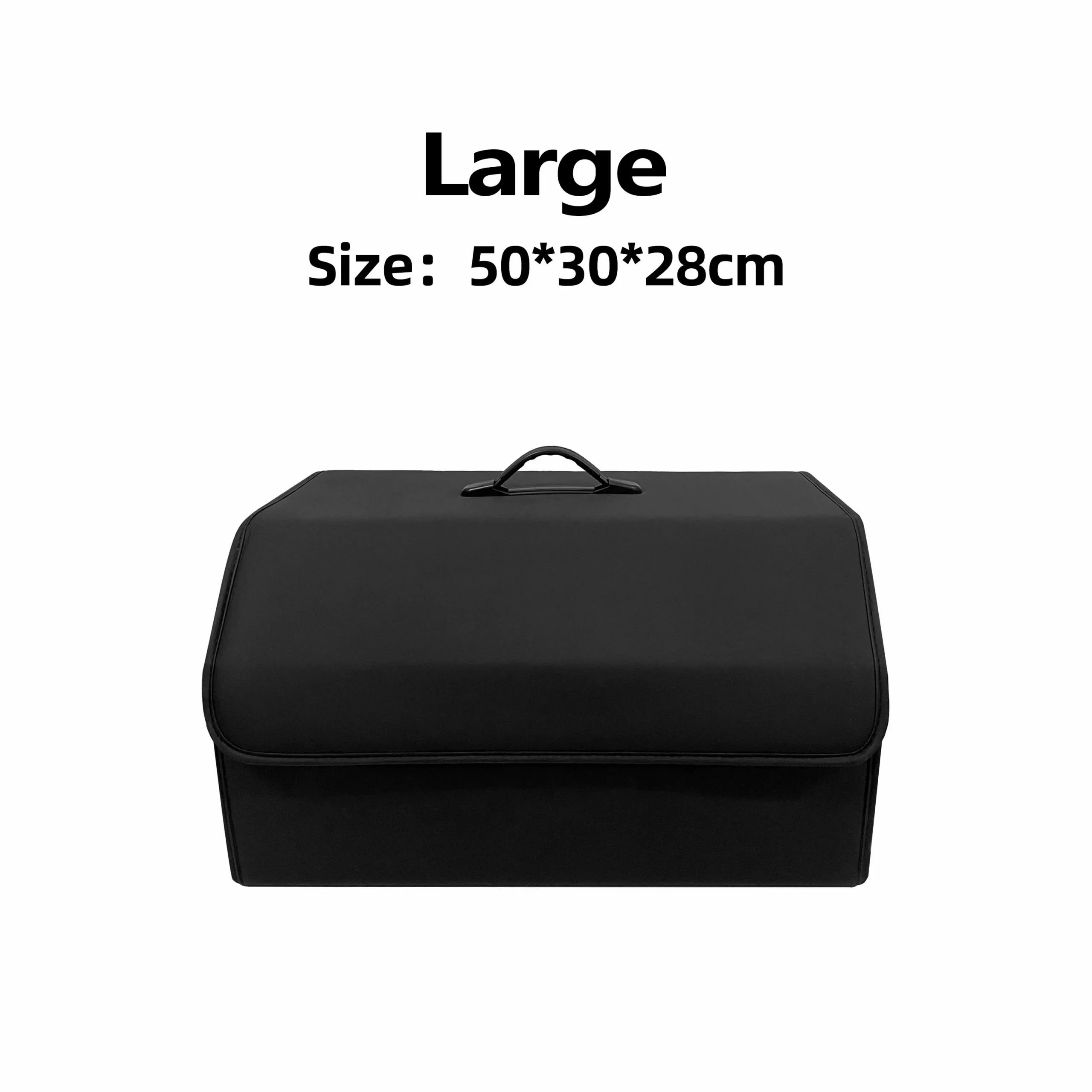 Leather Car Trunk Organizer, Collapsible PU Storage Box with Lid 8 Leather Car Trunk Organizer, Collapsible PU Storage Box with Lid - view 8