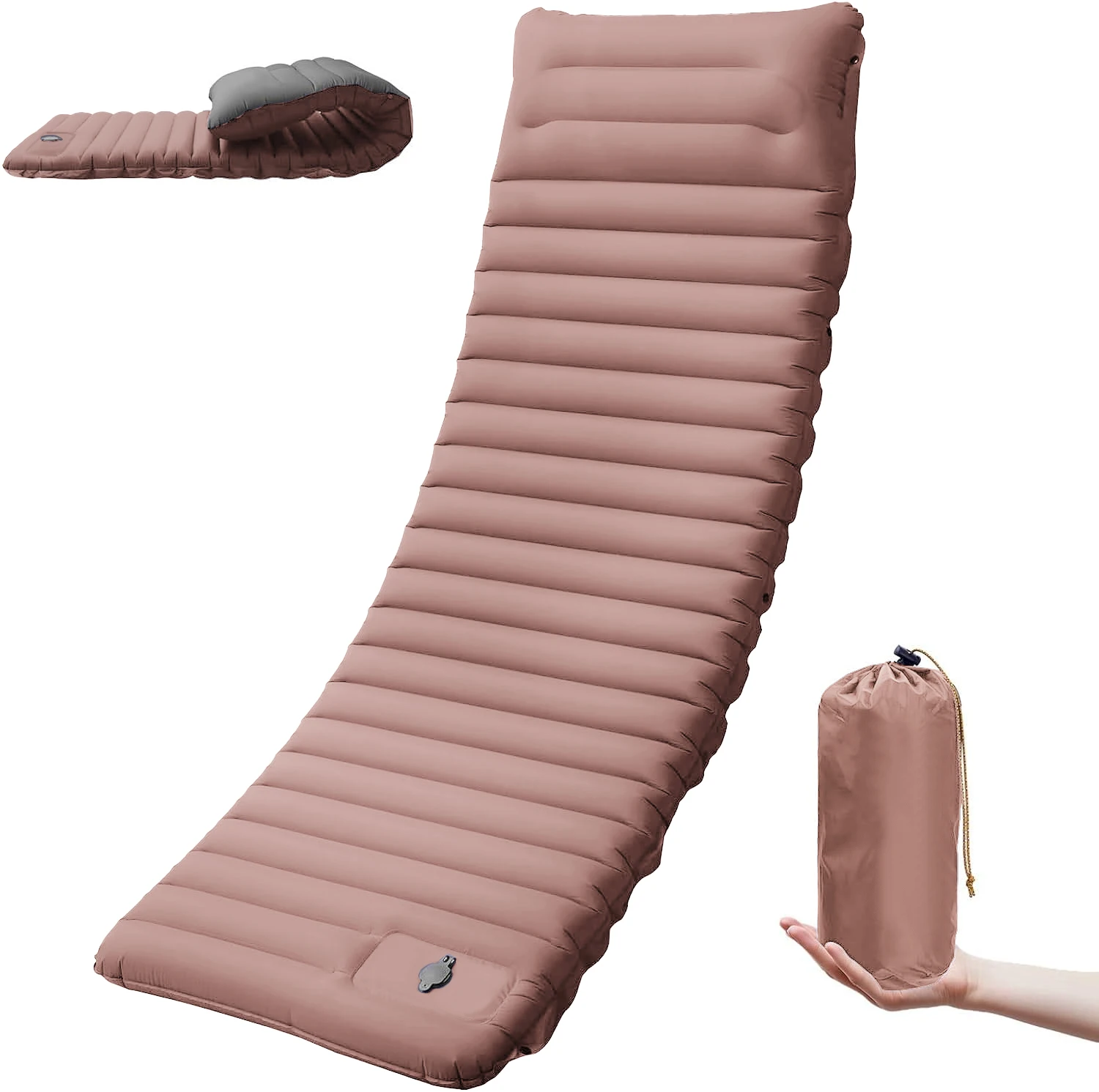 Thick Self Inflating Pad 4 Inch with Built-In Pump, Spliceable 9 Thick Self Inflating Pad 4 Inch with Built-In Pump, Spliceable - view 9