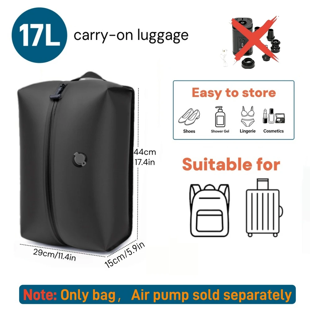 Airtight Zipper Vacuum Bags in TPU, 9L to 41L with Pump Option 10 Airtight Zipper Vacuum Bags in TPU, 9L to 41L with Pump Option - view 10