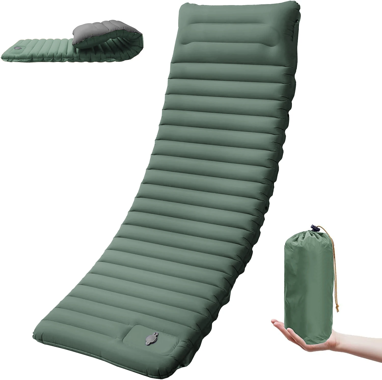 Thick Self Inflating Pad 4 Inch with Built-In Pump, Spliceable 8 Thick Self Inflating Pad 4 Inch with Built-In Pump, Spliceable - view 8