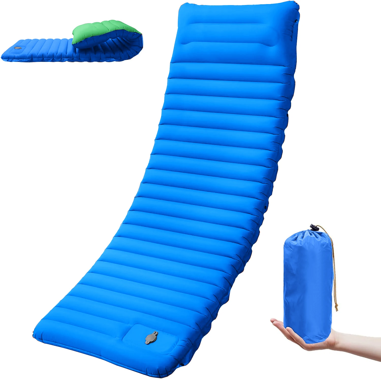 Thick Self Inflating Pad 4 Inch with Built-In Pump, Spliceable 11 Thick Self Inflating Pad 4 Inch with Built-In Pump, Spliceable - view 11