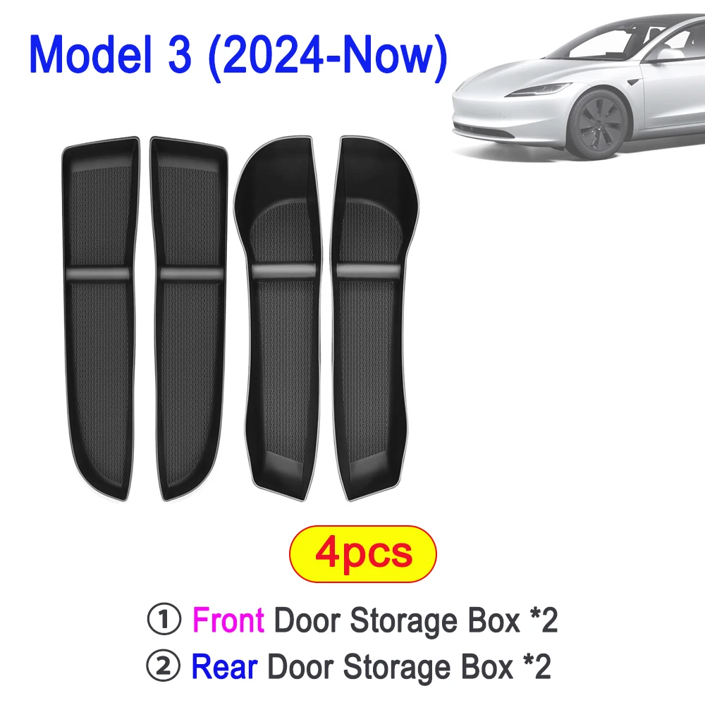 Door Side Storage Box Set for Tesla Model Y and Model 3 USVOTOV 7 Door Side Storage Box Set for Tesla Model Y and Model 3 USVOTOV - view 7