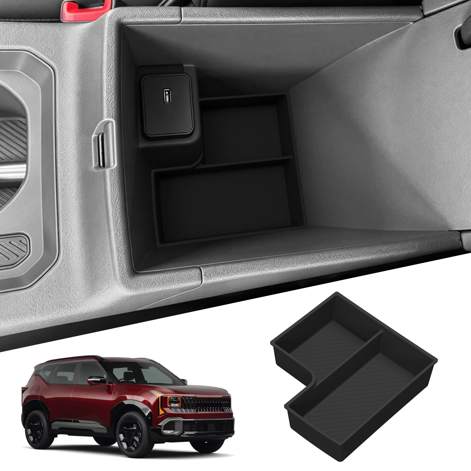 Silicone Armrest Lower Tray for US Version Kia Seltos 2027 Plus 7 Silicone Armrest Lower Tray for US Version Kia Seltos 2027 Plus - view 7