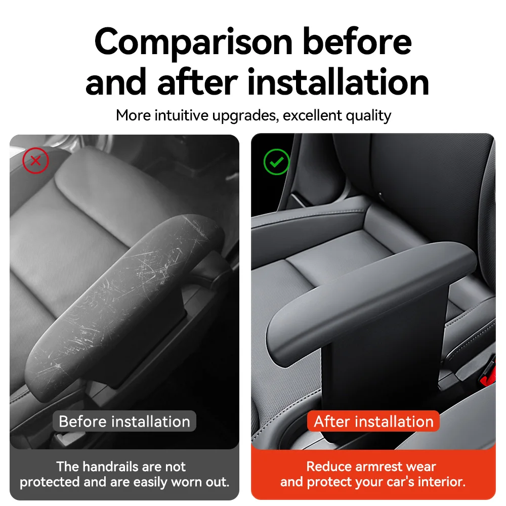 Silicone Armrest Cover for Tesla Model YL Second Row Seat 2 Silicone Armrest Cover for Tesla Model YL Second Row Seat - view 2