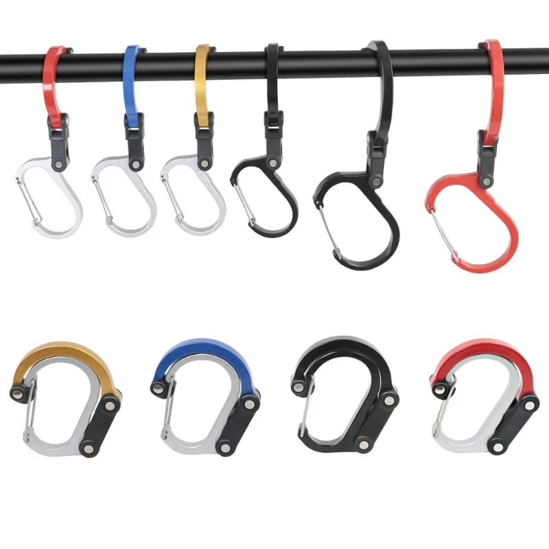 Rotating Gear Clip Hook 360 Degree Hybrid Carabiner in Iron 2 Rotating Gear Clip Hook 360 Degree Hybrid Carabiner in Iron - view 2