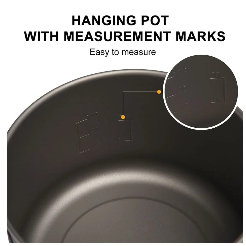 Titanium Camping Cookware, Pots 750ml to 2900ml and Frying Pans 6 Titanium Camping Cookware, Pots 750ml to 2900ml and Frying Pans - view 6
