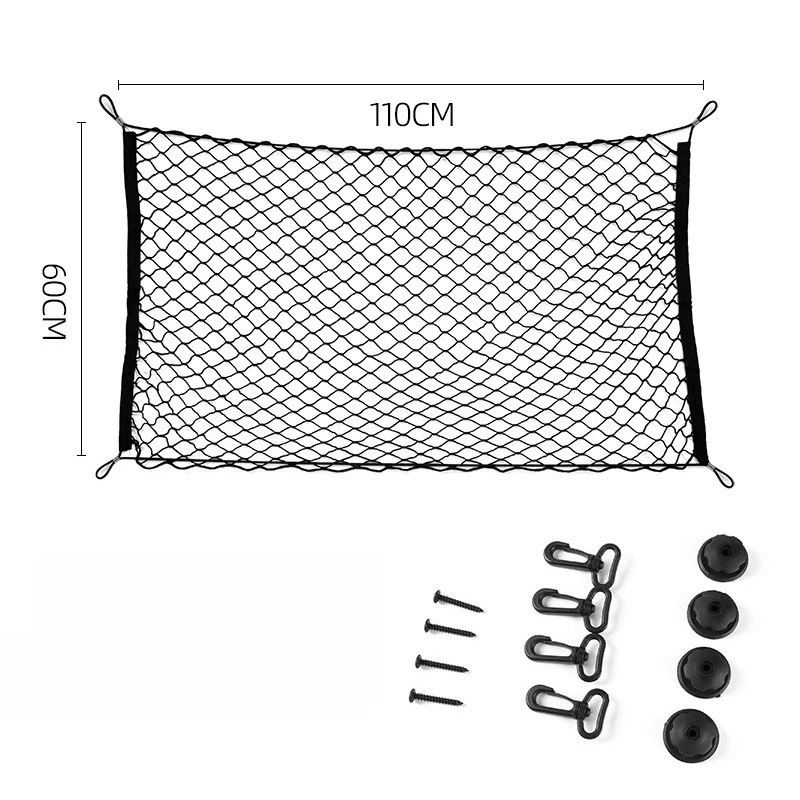 Elastic Trunk Cargo Net with Hooks 70x70 or 110x60 cm 8 Elastic Trunk Cargo Net with Hooks 70x70 or 110x60 cm - view 8