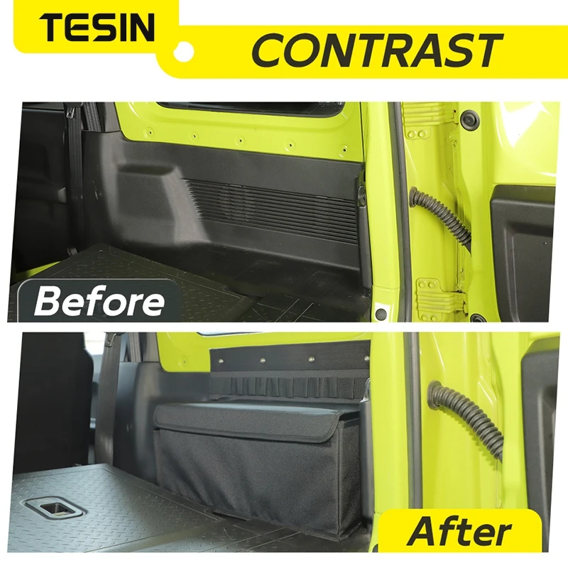 Rear Trunk Side Organizer for Suzuki Jimny JB74 2019 Up TESIN 4 Rear Trunk Side Organizer for Suzuki Jimny JB74 2019 Up TESIN - view 4
