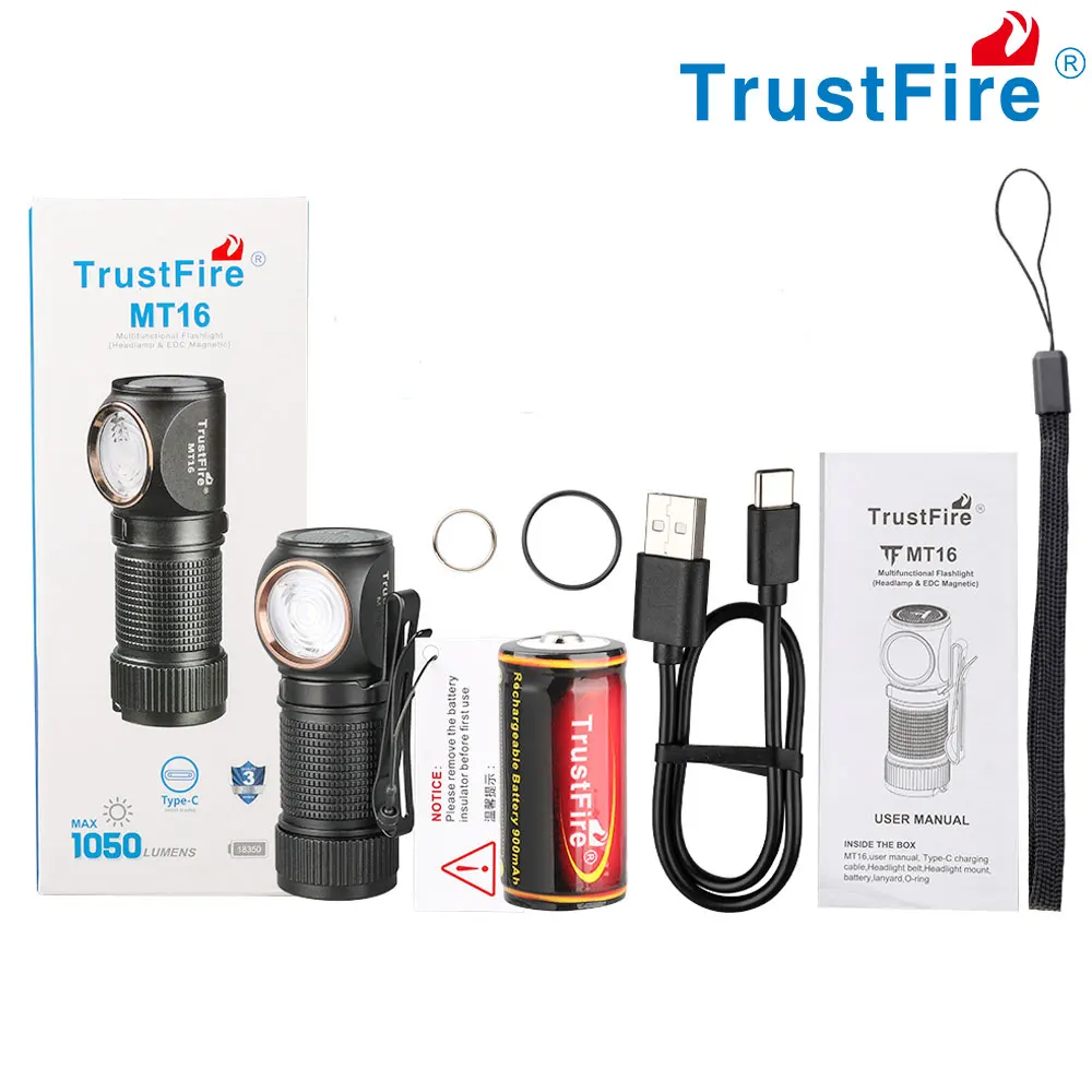 Compact Metal Headlamp Flashlight 1050 Lumen - TrustFire MT16 10 Compact Metal Headlamp Flashlight 1050 Lumen - TrustFire MT16 - view 10
