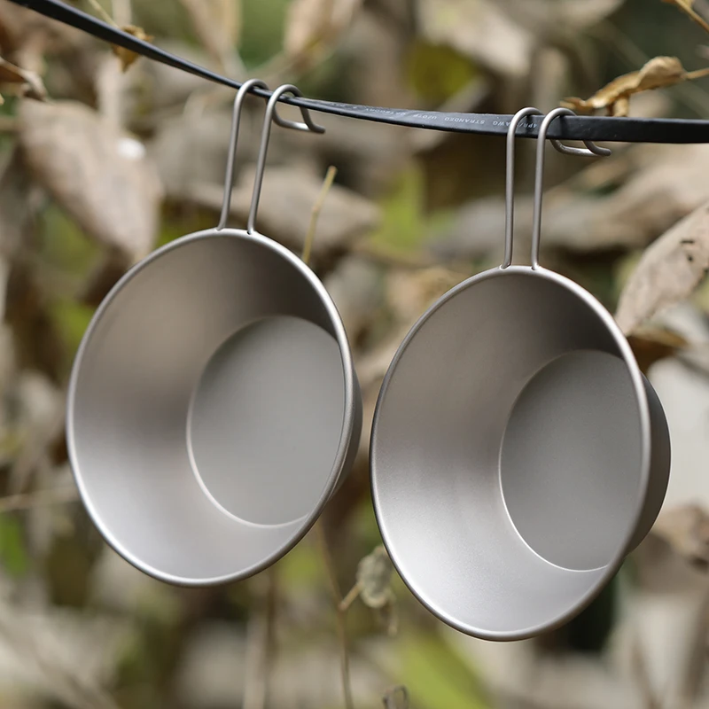 Titanium Camping Bowl 260ml Sierra Style with Fixed Handle 2 Titanium Camping Bowl 260ml Sierra Style with Fixed Handle - view 2