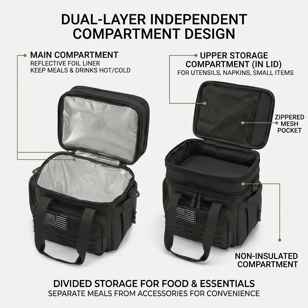 Expandable Picnic Cooler Bag 18L Leakproof Tactical Thermal Bag 6 Expandable Picnic Cooler Bag 18L Leakproof Tactical Thermal Bag - view 6