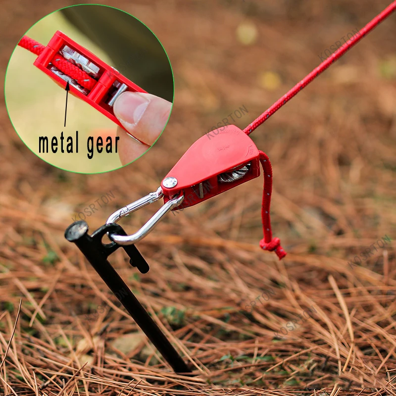 Reflective Tent Guyline with Pulley Tensioner, 4 m or 5 m 2 Reflective Tent Guyline with Pulley Tensioner, 4 m or 5 m - view 2