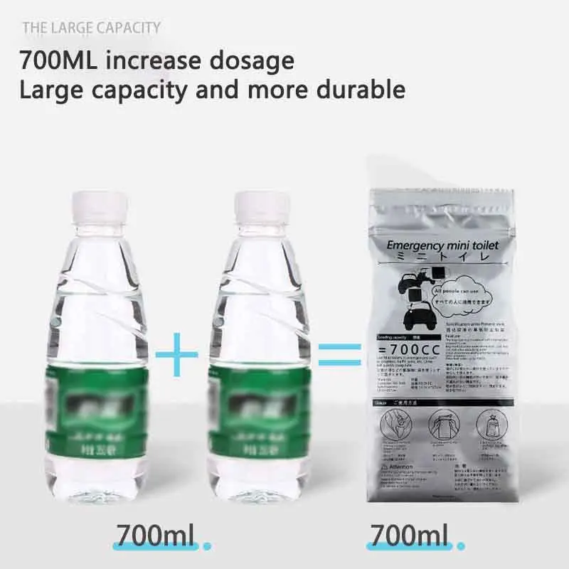 Disposable Urine Bags 700ml with Leak Proof Seal and Flow Guide 5 Disposable Urine Bags 700ml with Leak Proof Seal and Flow Guide - view 5