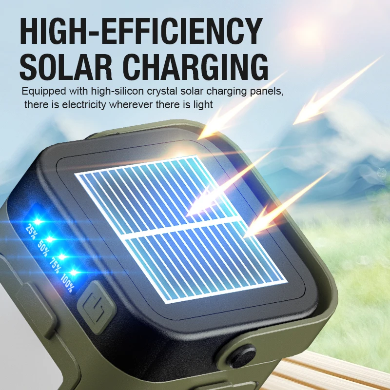 Tri Color Camping Light with Fold Out Panels and Power Bank 4 Tri Color Camping Light with Fold Out Panels and Power Bank - view 4