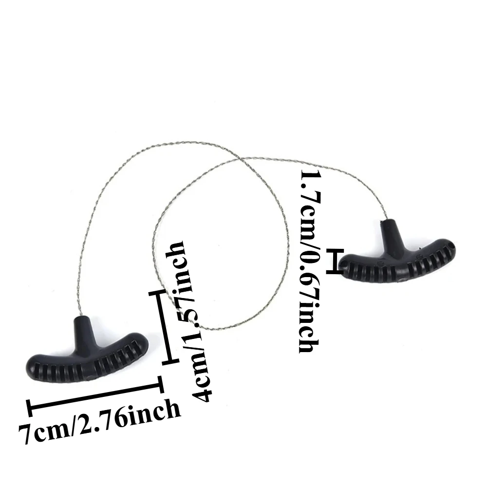 Pocket Chain Saw Manual Steel Rope Saw with Rubber Hand Grips 2 Pocket Chain Saw Manual Steel Rope Saw with Rubber Hand Grips - view 2