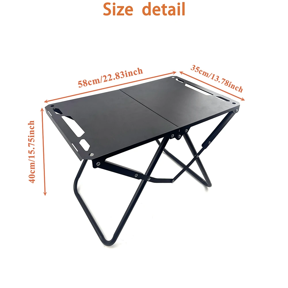 Folding Beach Picnic Table, Carbon Steel IGT Style for Sand 3 Folding Beach Picnic Table, Carbon Steel IGT Style for Sand - view 3