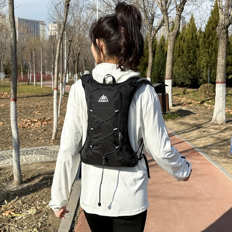 Reflective Sports Vest Backpack in Lightweight Nylon, Unisex 6 Reflective Sports Vest Backpack in Lightweight Nylon, Unisex - view 6