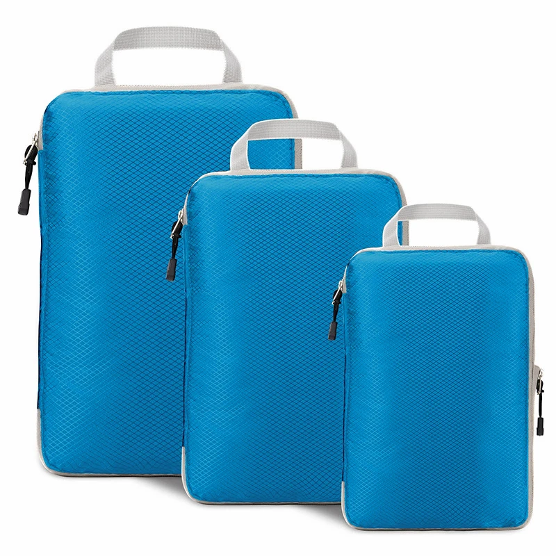 Carry On Packing Cubes in Oxford, Single or 3 Piece Set 9 Carry On Packing Cubes in Oxford, Single or 3 Piece Set - view 9