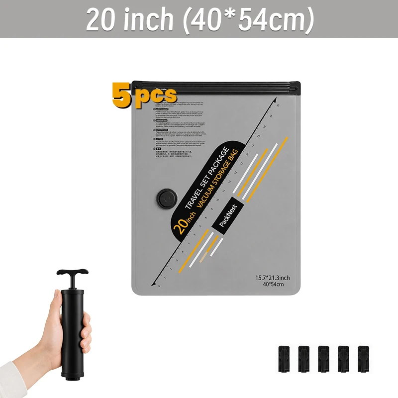 Hand Pump Vacuum Bags Set with Triple Seal Anti Backflow Valve 11 Hand Pump Vacuum Bags Set with Triple Seal Anti Backflow Valve - view 11