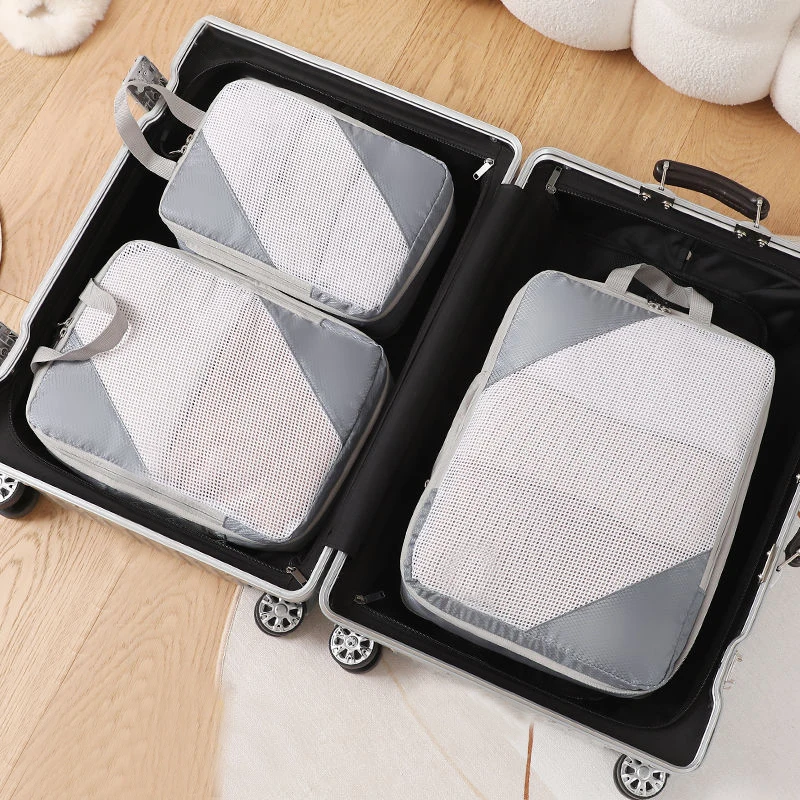 Nylon Compression Travel Cubes, 3 Piece Set with Mesh Bags 8 Nylon Compression Travel Cubes, 3 Piece Set with Mesh Bags - view 8