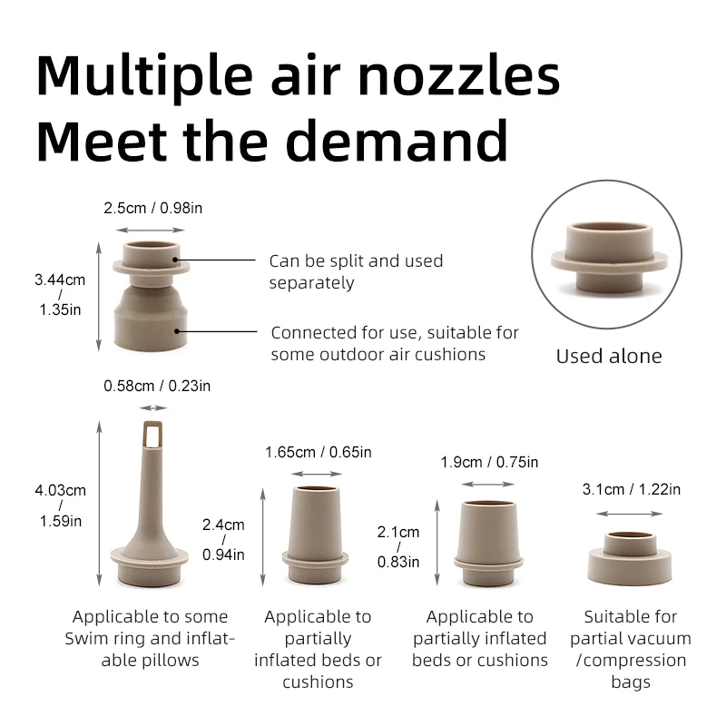 Mini Inflator with Light 3 in 1 Inflate Deflate with Travel Lock 4 Mini Inflator with Light 3 in 1 Inflate Deflate with Travel Lock - view 4