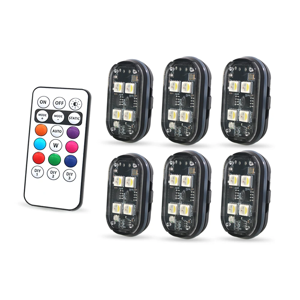 Wireless Car Strobe Lights, RGB LED Ambient Lights with Remote 7 Wireless Car Strobe Lights, RGB LED Ambient Lights with Remote - view 7
