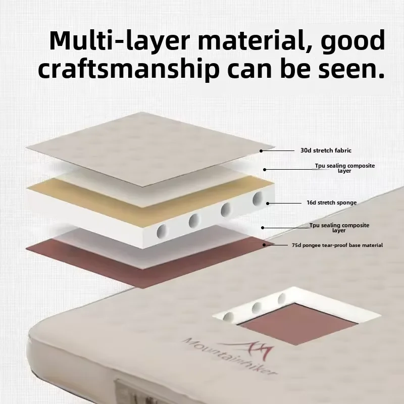 Inflatable Sponge Mattress 10 cm Thick, Single or Double Size 4 Inflatable Sponge Mattress 10 cm Thick, Single or Double Size - view 4