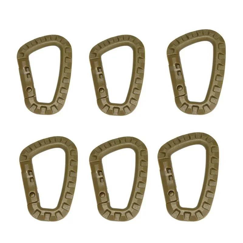 Plastic Tactical Carabiner 6 Pack 8.5cm D-Shape Backpack Buckle 8 Plastic Tactical Carabiner 6 Pack 8.5cm D-Shape Backpack Buckle - view 8