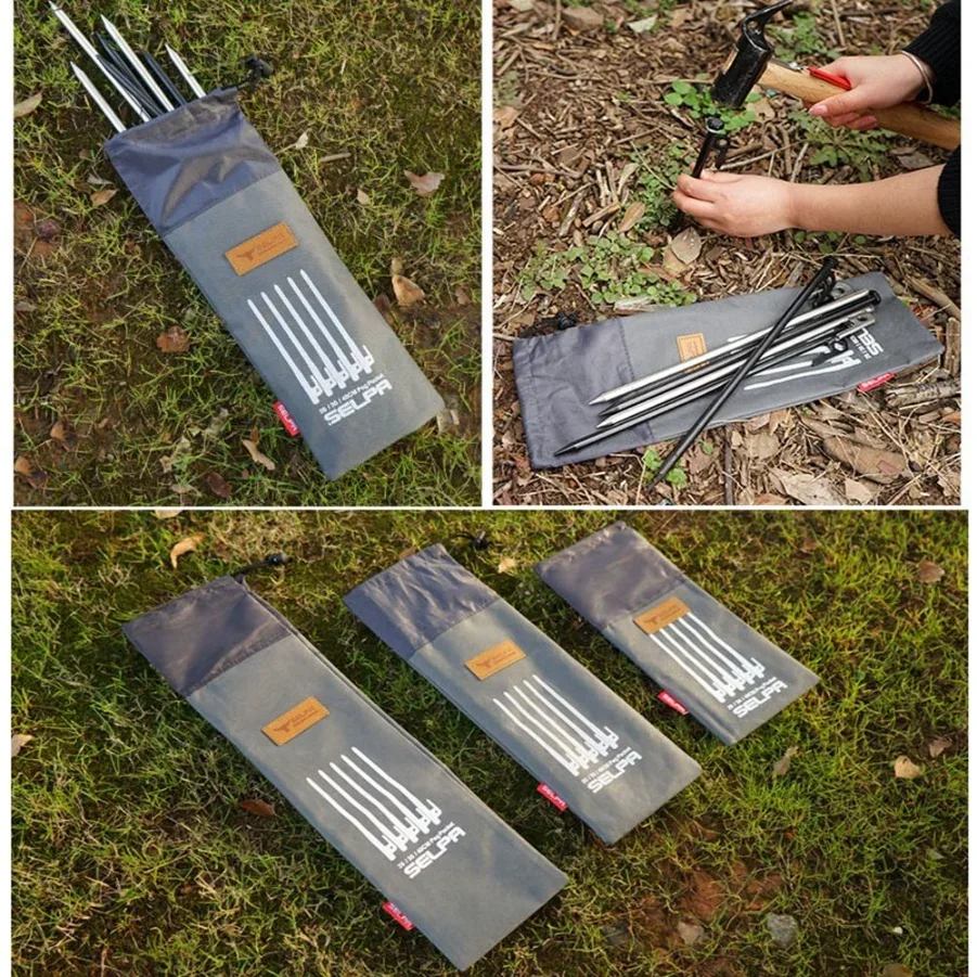 Tent Peg Storage Bag 600D Oxford Pouch in 20 30 and 40cm Sizes 4 Tent Peg Storage Bag 600D Oxford Pouch in 20 30 and 40cm Sizes - view 4