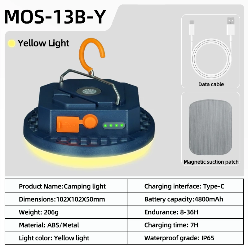 Dual Color Camping Lantern Rechargeable LED with Phone Charging 8 Dual Color Camping Lantern Rechargeable LED with Phone Charging - view 8