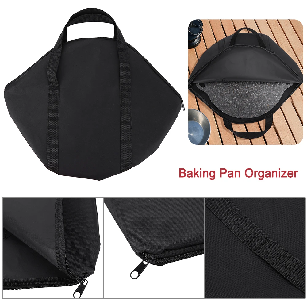 Frying Pan Storage Bag 600D Oxford with Handle 47x38cm 2 Frying Pan Storage Bag 600D Oxford with Handle 47x38cm - view 2