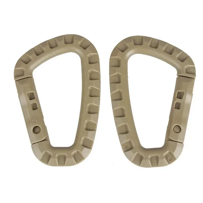 Plastic Tactical Carabiner 6 Pack 8.5cm D-Shape Backpack Buckle 5 Plastic Tactical Carabiner 6 Pack 8.5cm D-Shape Backpack Buckle - view 5